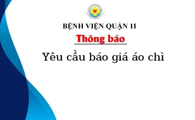 Thông báo yêu cầu báo giá áo chì